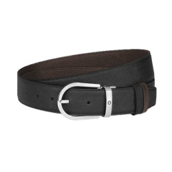MONT BLANC HORSESHOE 35 MM REVERSIBLE BELT IN SARTORIAL LEATHER
